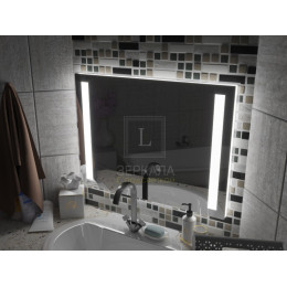Зеркало с подсветкой для ванной комнаты Мессина 140х70 см